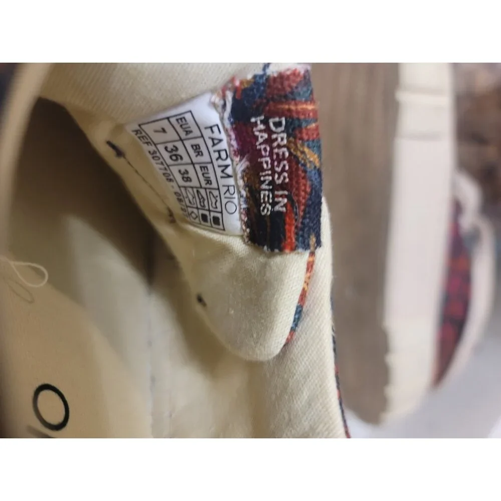 FARM Rio Multicolor Floral Canvas Athletic Sneakers